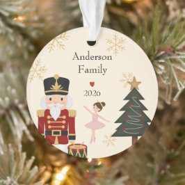 Ornamento Acrílico Clássico do Quebra-Nozes de Natal