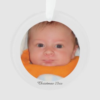 Ornamento acrílico da foto do Natal