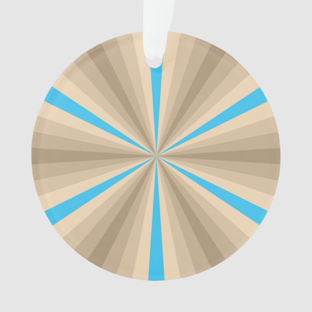 Ornamento acrílico da ilusão de verão (Frente)