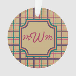 Ornamento acrílico da Xadrez de Verão