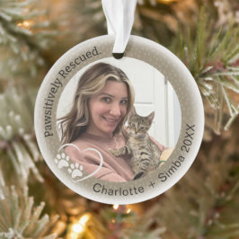 Ornamento Acrílico De Fotos Pet Resgatadas Pawsiti