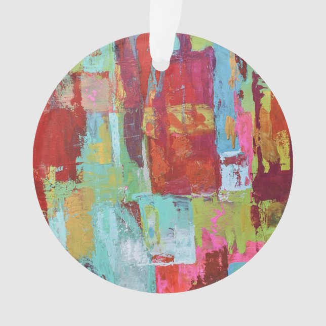 Ornamento acrílico de menina trabalhadora (Frente)