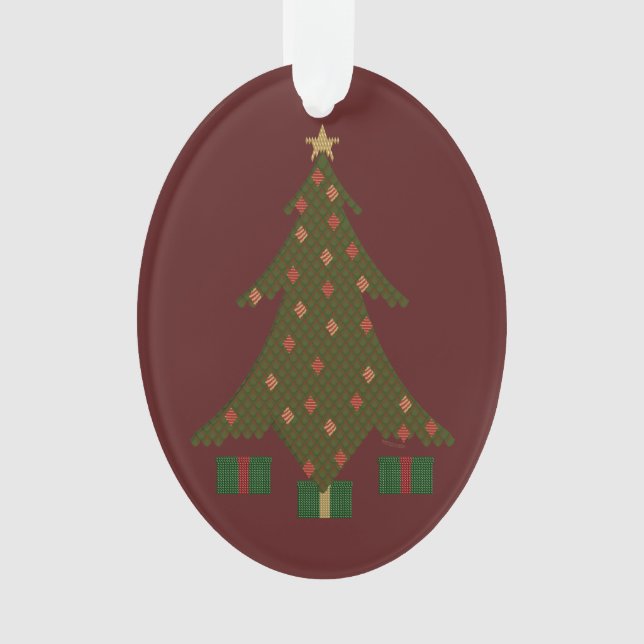 Ornamento Acrílico de Natal Incluso (Frente)