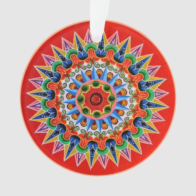 Ornamento Acrílico de Oxcartalgo da Costa Rica (Frente)