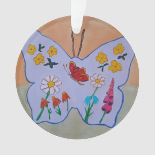 Ornamento Acrílico de Sonhos de Borboleta