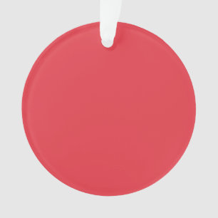 Ornamento acrílico de tomate vermelho duplo acabam