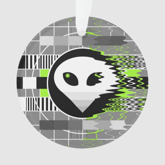 ornamento acrílico de TV alienígena (Frente)