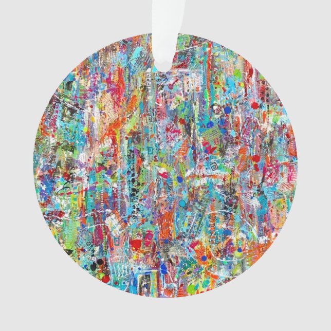 Ornamento acrílico do tempo do pai (Frente)