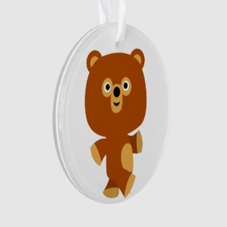 Ornamento acrílico do Urso de Cartoon Essertivo em