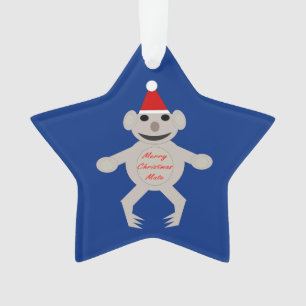 Ornamento acrílico do Urso Koala de Natal Austral