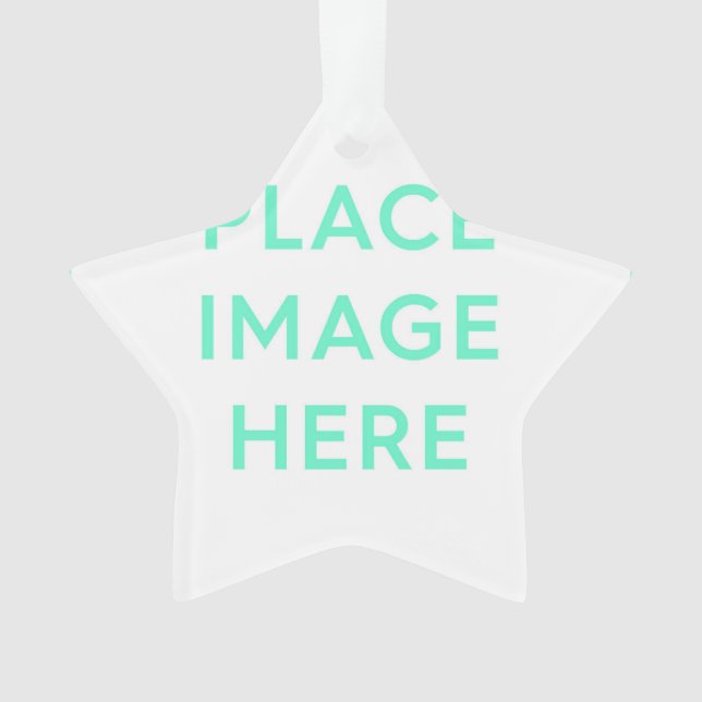 Ornamento acrílico estrelado (Frente)