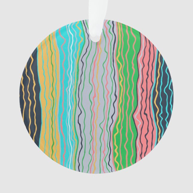 Ornamento acrílico moderno ao quadrado (Frente)