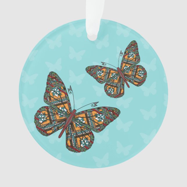 Ornamento acrílico monarca ucraniano (Frente)