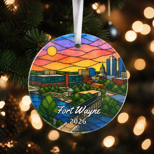 Ornamento Acrílico Personalizado de Fort Wayne, Pe
