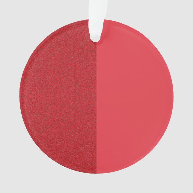 Ornamento acrílico ruído vermelho de tomate duplo  (Frente)