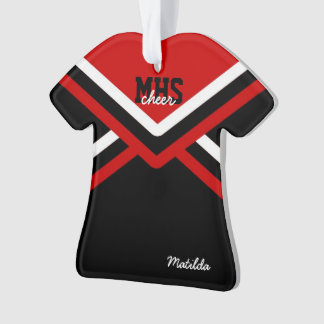 Ornamento acrílicos uniformes do cheerleader