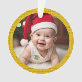 Ornamento Acrylic personalizável do primeiro Natal do bebé