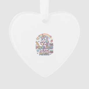 Ornamento Adesivo Mágico Adorável Escola Unicórnio Pencilcor
