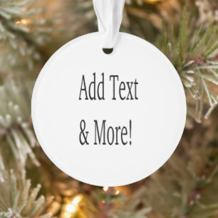 Ornamento Adicionar texto e mais! Personalizar seu próprio p