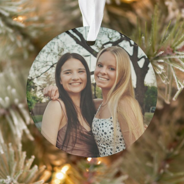Ornamento Adicione Sua Própria Foto Personalizada (Árvore)
