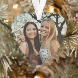 Ornamento Adicione Sua Própria Foto Personalizada