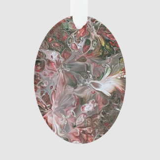 Ornamento Adorno Abstrato com Fundo Cinza