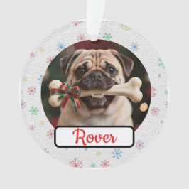 Ornamento Adorno de Natal em Acrílico Personalizável para Do
