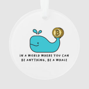 Ornamento Adotar o Estilo de Vida Criptográfico: Baleia Bitc