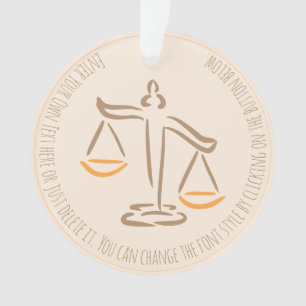 Ornamento Advogado Procurador Juíza Empresa de Direito