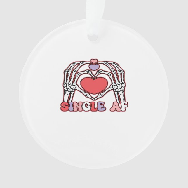 Ornamento Af Skeleton Hands Dia de os namorados Classic (Frente)
