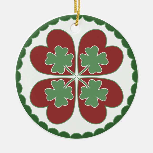 Ornamento - afortunado no Hex do amor (Frente)