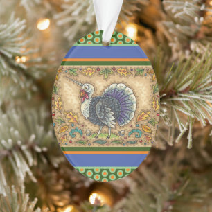 ORNAMENTO AGRADECENDO AO UNICORN TURQUIA, FANTASIA WHIMSICAL