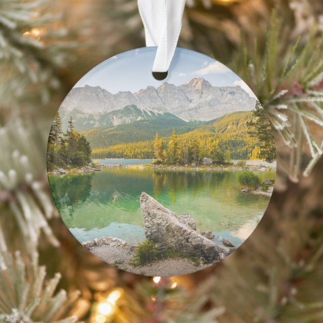 Ornamento Água | Montanhas Dachstein Lake Alemanha (Árvore)