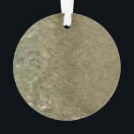 Ornamento Água na fotografia da Abstrato da Beach II<br><div class="desc">As águas limpas de Antígua deram-me a oportunidade de tirar mais fotografias de água Caribe deslumbrante em praias arenosas brancas. Esta cena tropical mostra ondas de água recuando depois que uma onda atingiu a areia. Procure na nossa loja mais designs de fotografia da natureza abstrato, incluindo o companheiro dessa design,...</div>