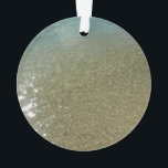 Ornamento Água na fotografia da Abstrato Nature Beach I<br><div class="desc">Aqui está uma bela imagem da água Caribe azul em uma Rua branca e arenosa. praia de Lúcia. Esta imagem é a primeira de uma série de dois, e também é apresentada como um wallpaper widescreen em www.mlewallpapers.com. Procure na nossa loja outros produtos de fotografia da natureza da abstrato de...</div>