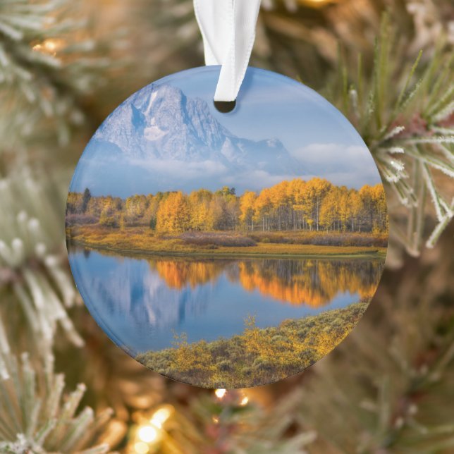 Ornamento Água | Oxbow Bend Jackson Wyoming (Árvore)
