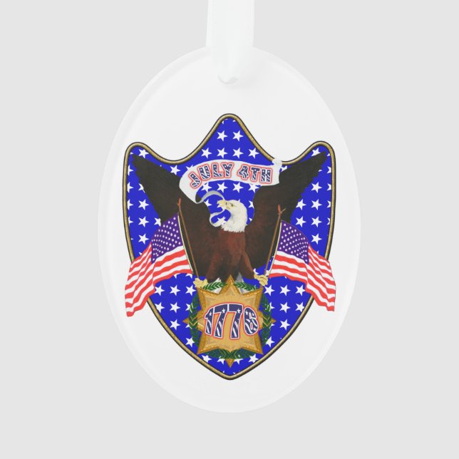 Ornamento Águia do Dia da Independência (Verso)