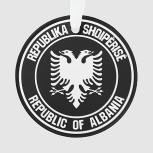Ornamento Albânia Round Emblem