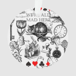 Ornamento alcaçuz clássico de cheshire na arte maravilhosa