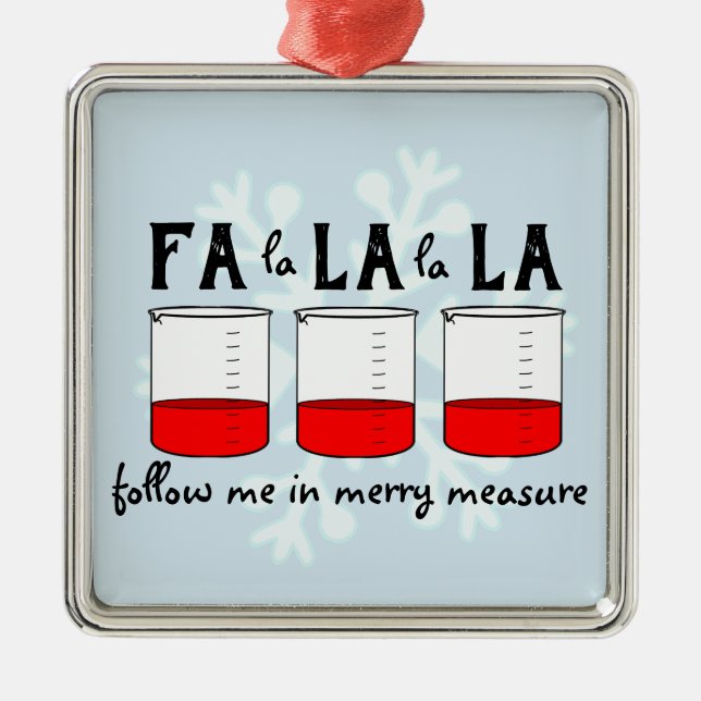 Ornamento alegre da taça da medida (Frente)