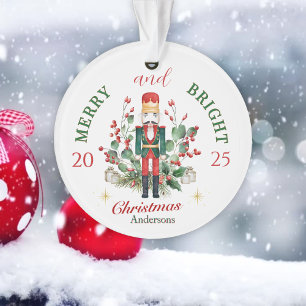 Ornamento Alegre e Brilhante Soldado Esquilo de Natal 