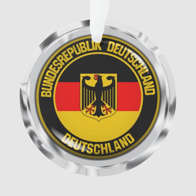Ornamento Alemanha Round Emblem (Frente)