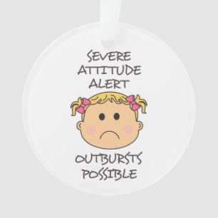 Ornamento Alerta de atitude grave