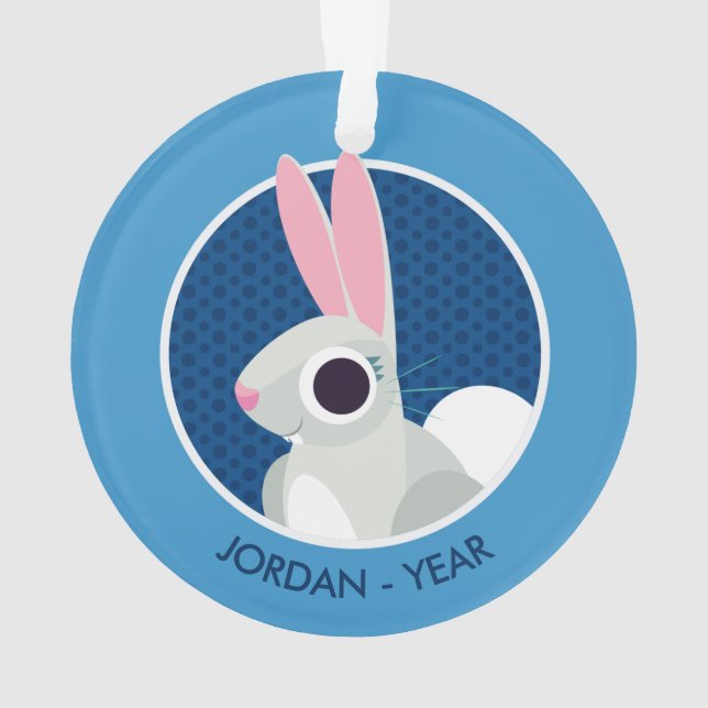 Ornamento Alice o coelho (Verso)