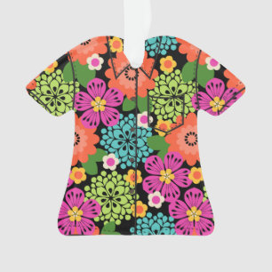 Ornamento Allana Garden Havaiana Floral Aloha Camisa - Brigh