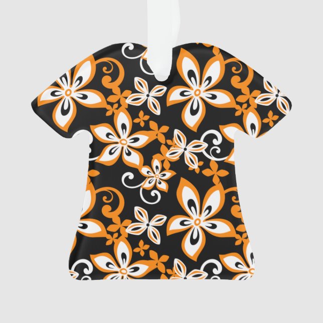 ORNAMENTO ALOHA HAWAII (PRETO/LARANJA) (Frente)
