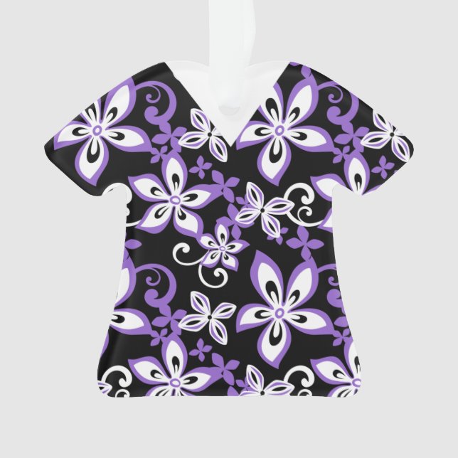 Ornamento ALOHA HAWAII (PRETO/LAVANDA) Uniformes (Frente)