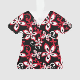 Ornamento ALOHA HAWAII (PRETO/VERMELHO) Uniformes