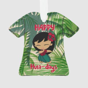 Ornamento Aloha Honey Natal Holiday Hula Aloha Camisa Ou