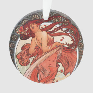 Ornamento Alphonse Mucha Dance 1898 Art Nouveau Vintage